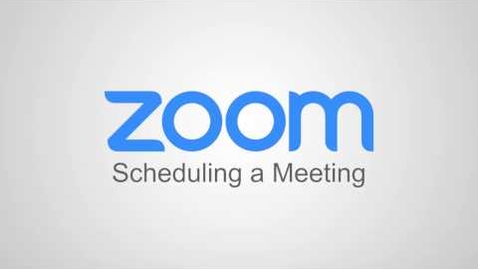 Thumbnail for entry Scheduling a Meeting