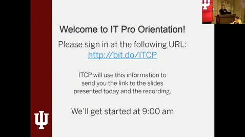 Thumbnail for IT Pro Orientation 15 Nov 2018 - Part 1