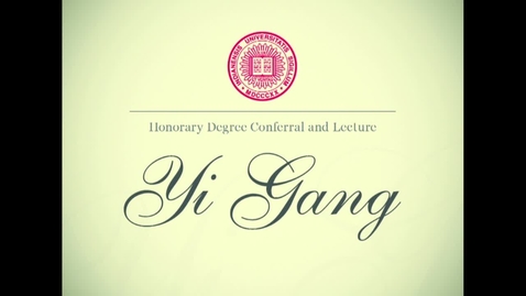 Thumbnail for Top Chinese finance official delivers lecture at IUPUI, receives honorary degree