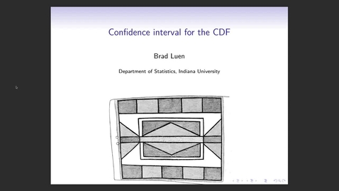 Thumbnail for Confidence intervals for the CDF