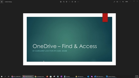 Thumbnail for entry OneDrive – Find and Access