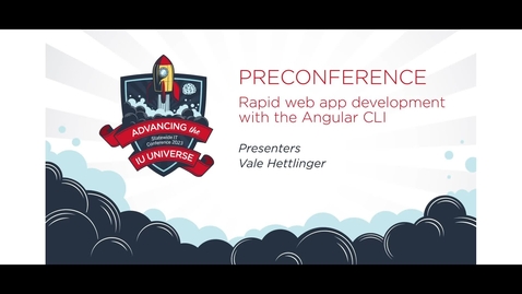 Thumbnail for entry 10am - Rapid web app development with the Angular CLI