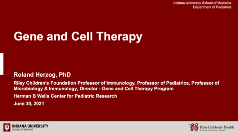 Thumbnail for Gene and Cell Therapy