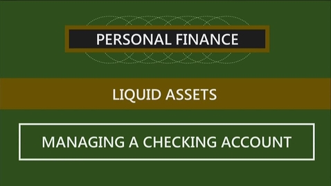 Thumbnail for F260 04-2 Managing a Checking Account