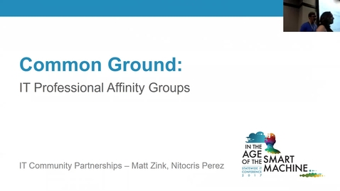 Thumbnail for Breakout session | Common ground: IT Professional affinity groups