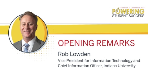Thumbnail for Opening remarks: Rob Lowden