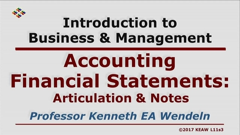 Thumbnail for W200 11-3 Articulation &amp; Notes