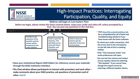 Thumbnail for entry High-Impact Practices: Interrogating Participation, Quality and Equity