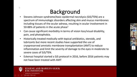 Thumbnail for entry Outcomes following AMT in Stevens Johnson Syndrome/Toxic Epidermal Necrolysis (SJS/TEN) patients