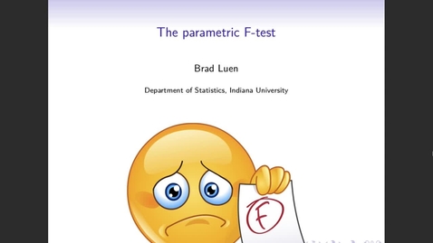 Thumbnail for The parametric F-test