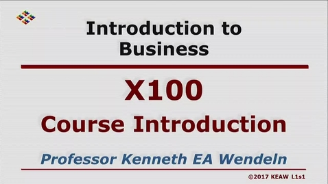 Thumbnail for entry X100 00 Course Introduction