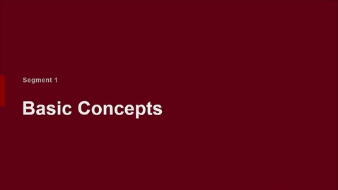 Thumbnail for P200 05-1 Basic Concepts