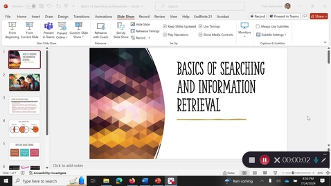 Thumbnail for Basics of Searching for Keywords