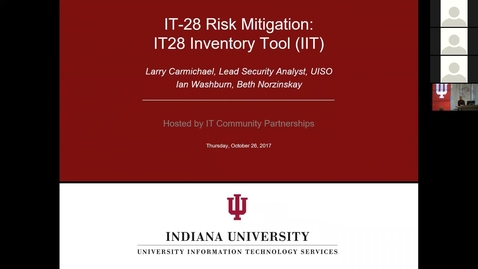 Thumbnail for entry IT-28 And Risk Mitigation Infoshare 3 (of 3)