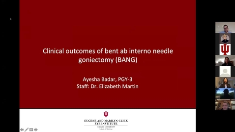 Thumbnail for entry Clinical outcomes of bent ab interno needle goniectomy