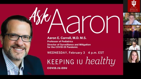Thumbnail for College Ask Aaron Webinar 02-03-21