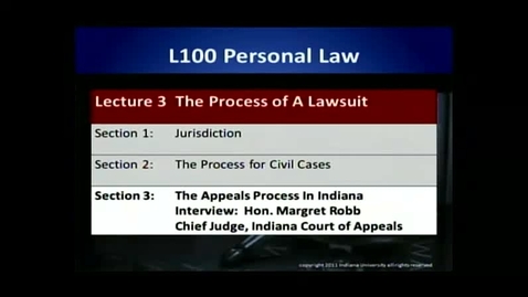 Thumbnail for L100 03-3 The Appeals Process in Indiana