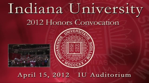 Thumbnail for entry 2012 Honors Convocation