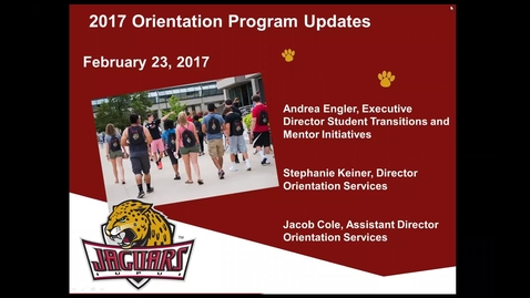 Thumbnail for entry Feb. 27 Orientation Update