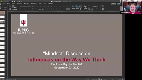 Thumbnail for Mindset Book Discussion - Padfield - 9-23-2020