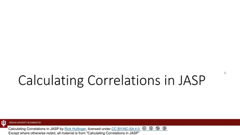 Thumbnail for K300 J14 - Correlations in Jasp
