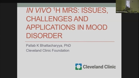 Thumbnail for SNRI Seminar Series: Pallab Bhattacharyya, PhD, June 20, 2024