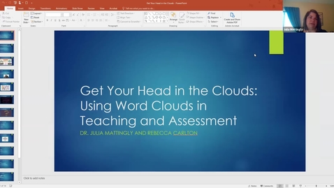 Thumbnail for Get Your Heads in the Clouds: Using Word Clouds in Teaching and Assessment