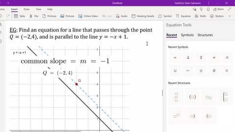 Thumbnail for entry Alg 2.2: Parallel and Perpendicular Slopes