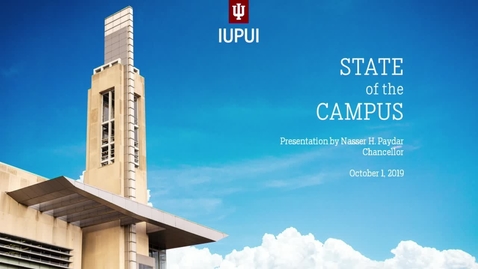 Thumbnail for entry IUPUI State of the Campus 2019
