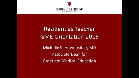 Thumbnail for Residents as Teachers