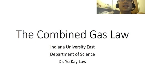 Thumbnail for entry The Combined Gas Law