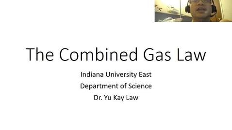 Thumbnail for The Combined Gas Law