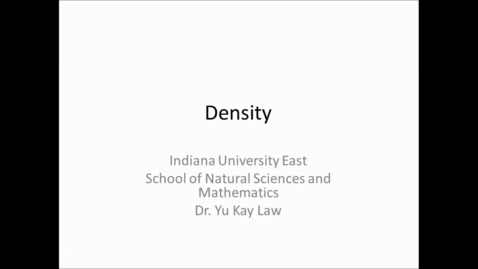 Thumbnail for Density