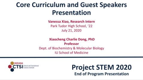 Thumbnail for Vanessa Xiao Curriculum Presentation