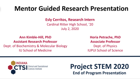 Thumbnail for Esly Cerritos  Mentor Presentation