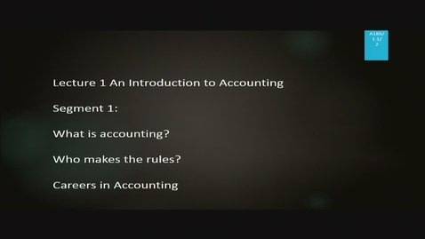 Thumbnail for entry A186 01-1 An Introduction to Accounting