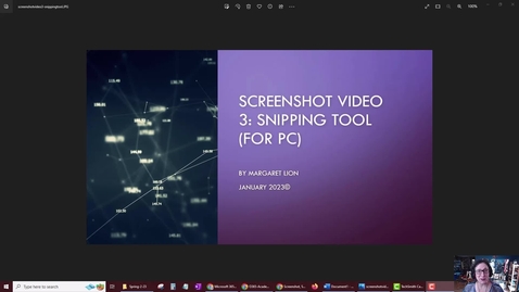 Thumbnail for Screenshot Video 3: Snipping Tool (For PC)