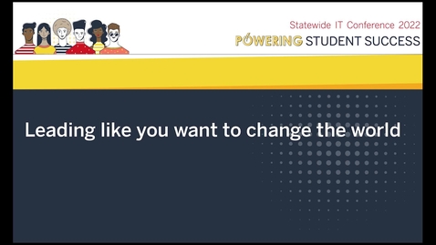 Thumbnail for Leading like you want to change the world