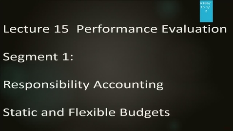 Thumbnail for A186 15-1: Performance Evaluation