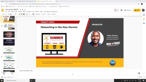 Thumbnail for entry Webinar Networking in the New Normal