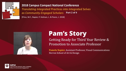 Thumbnail for entry Pam Napier: Getting Ready for Third Year Review &amp; Promotion to Associate Professor