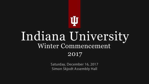 Thumbnail for Winter Commencement 2017