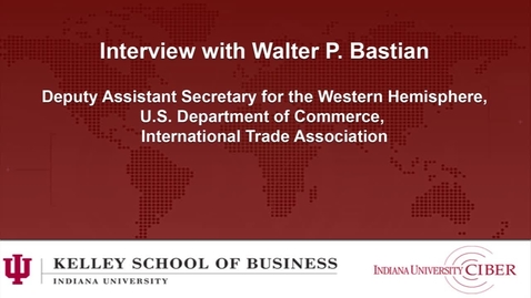Thumbnail for entry CIBER: Interview with Walter P. Bastian
