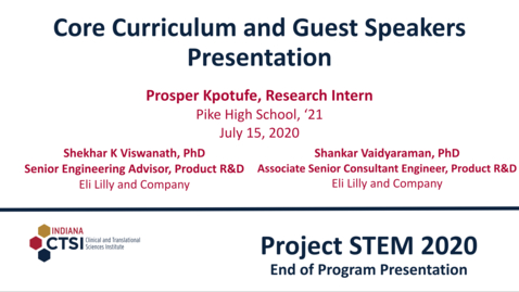 Thumbnail for Prosper Kpotufe Curriculum Presentation