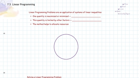 Thumbnail for entry Linear Programming:  Introduction