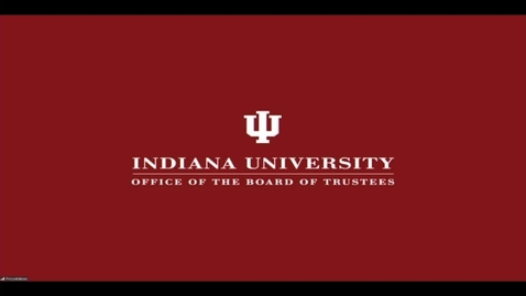 Thumbnail for entry IU Board of Trustees Meeting - April 10, 2020