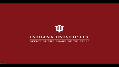 Thumbnail for IU Board of Trustees Meeting - April 10, 2020