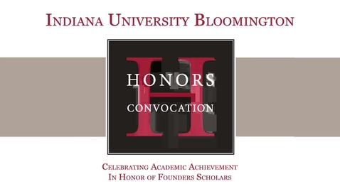 Thumbnail for IUB Honors Convocation 2017
