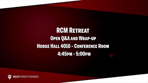 Thumbnail for 2017_02_20_RCM Retreat - 10 Open Q&amp;A and Wrap-up (Upload 03/03/17)