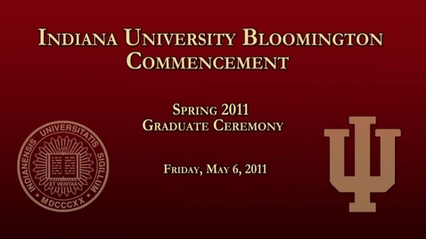 Thumbnail for 2011 Commencement for Masters and Doctoral Graduates